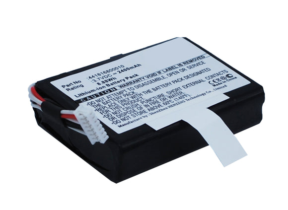 Batteries N Accessories BNA-WB-L1237 Barcode Scanner Battery - Li-Ion, 3.7V, 2400 mAh, Ultra High Capacity Battery - Replacement for Getac 441816800010 Battery