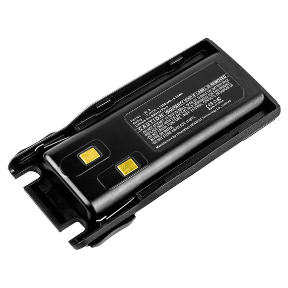 Batteries N Accessories BNA-WB-L9772 2-Way Radio Battery - Li-ion, 7.4V, 1300mAh, Ultra High Capacity - Replacement for Baofeng BL-8 Battery
