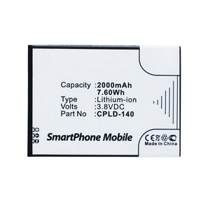 Batteries N Accessories BNA-WB-L10112 Cell Phone Battery - Li-ion, 3.8V, 2000mAh, Ultra High Capacity - Replacement for Coolpad CPLD-140 Battery
