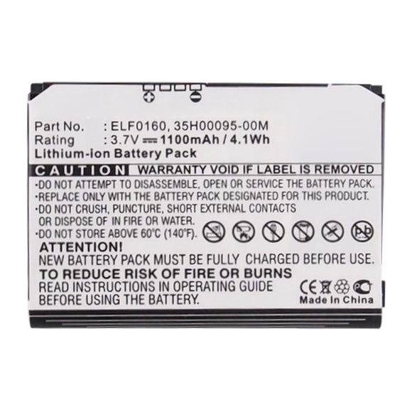 Batteries N Accessories BNA-WB-L15594 Cell Phone Battery - Li-ion, 3.7V, 1100mAh, Ultra High Capacity - Replacement for HTC 35H00095-00M Battery