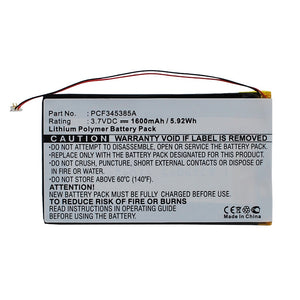 Batteries N Accessories BNA-WB-P13649 Player Battery - Li-Pol, 3.7V, 1600mAh, Ultra High Capacity - Replacement for Samsung PCF345385A Battery