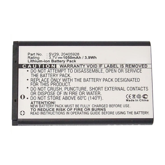 Batteries N Accessories BNA-WB-L13970 Cell Phone Battery - Li-ion, 3.7V, 1050mAh, Ultra High Capacity - Replacement for Swissvoice SV29 Battery