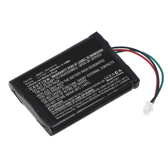 Batteries N Accessories BNA-WB-L13764 Speaker Battery - Li-ion, 3.7V, 850mAh, Ultra High Capacity - Replacement for Shure SB901 Battery
