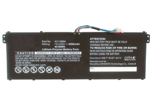 Batteries N Accessories BNA-WB-P4510 Laptops Battery - Li-Pol, 15.2V, 3000 mAh, Ultra High Capacity Battery - Replacement for Acer AC011353 Battery