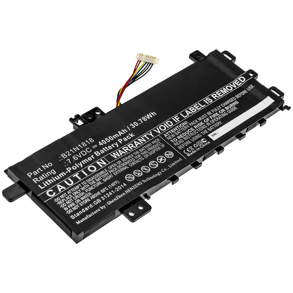 Batteries N Accessories BNA-WB-P10549 Laptop Battery - Li-Pol, 7.6V, 4050mAh, Ultra High Capacity - Replacement for Asus B21Bn2H Battery