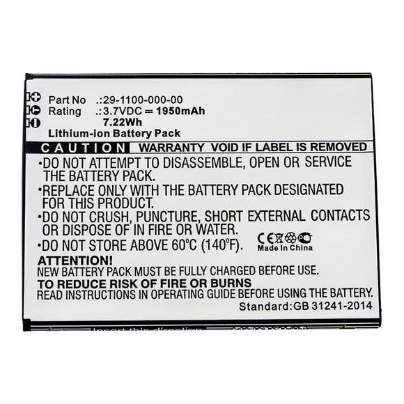Batteries N Accessories BNA-WB-L13974 Cell Phone Battery - Li-ion, 3.7V, 1950mAh, Ultra High Capacity - Replacement for Ulefone 29-1100-000-00 Battery