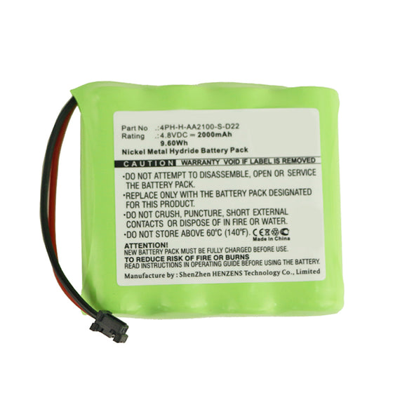 Batteries N Accessories BNA-WB-H9783 Alarm System Battery - Ni-MH, 4.8V, 2000mAh, Ultra High Capacity - Replacement for DSC DSC-BATT2148V Battery