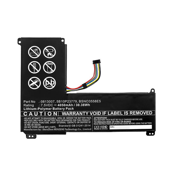 Batteries N Accessories BNA-WB-P12600 Laptop Battery - Li-Pol, 7.5V, 4050mAh, Ultra High Capacity - Replacement for Lenovo BSNO3558E5 Battery