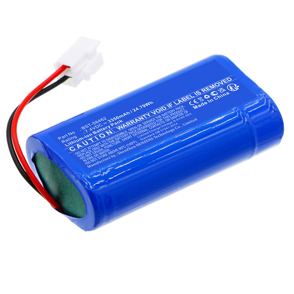 Batteries N Accessories BNA-WB-L18848 Vacuum Cleaner Battery - Li-ion, 7.4V, 3350mAh, Ultra High Capacity - Replacement for Bestway BST-58482 Battery