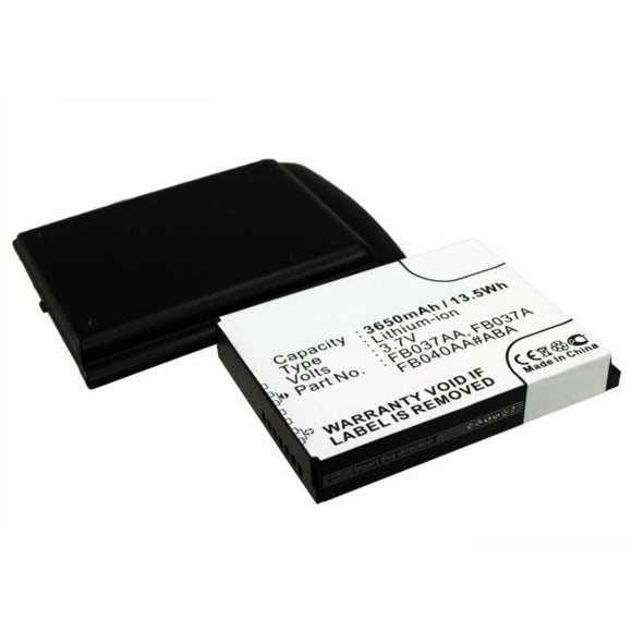 Batteries N Accessories BNA-WB-L6550 PDA Battery - Li-ion, 3.7, 3650mAh, Ultra High Capacity Battery - Replacement for HP 410814-001, FB037AA, HSTNH-H02CX Battery