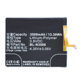Batteries N Accessories BNA-WB-P3184 Cell Phone Battery - Li-Pol, 3.8V, 3500 mAh, Ultra High Capacity Battery - Replacement for Blu BL-N3500 Battery