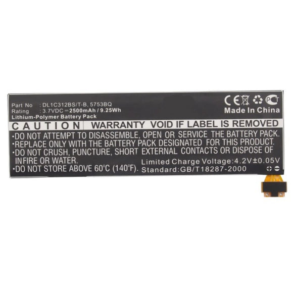 Batteries N Accessories BNA-WB-P8870 Player Battery - Li-Pol, 3.7V, 2500mAh, Ultra High Capacity - Replacement for Samsung DL1C312BS/T-B Battery