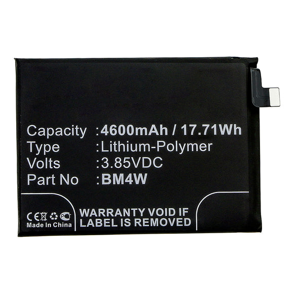 Batteries N Accessories BNA-WB-P14866 Cell Phone Battery - Li-Pol, 3.85V, 4600mAh, Ultra High Capacity - Replacement for Redmi BM4W Battery