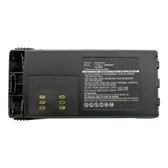 Batteries N Accessories BNA-WB-L14377 2-Way Radio Battery - Li-ion, 7.4V, 2600mAh, Ultra High Capacity - Replacement for Motorola HMNN4151 Battery