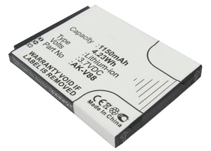 Batteries N Accessories BNA-WB-L11177 Cell Phone Battery - Li-ion, 3.7V, 1150mAh, Ultra High Capacity - Replacement for Emporia AK-V88 Battery