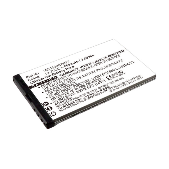 Batteries N Accessories BNA-WB-L14791 Cell Phone Battery - Li-ion, 3.7V, 950mAh, Ultra High Capacity - Replacement for Philips AB1000BWMT Battery