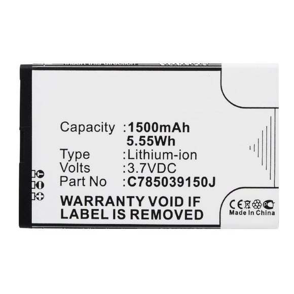 Batteries N Accessories BNA-WB-L3163 Cell Phone Battery - Li-Ion, 3.7V, 1500 mAh, Ultra High Capacity Battery - Replacement for Blu C785039150J Battery