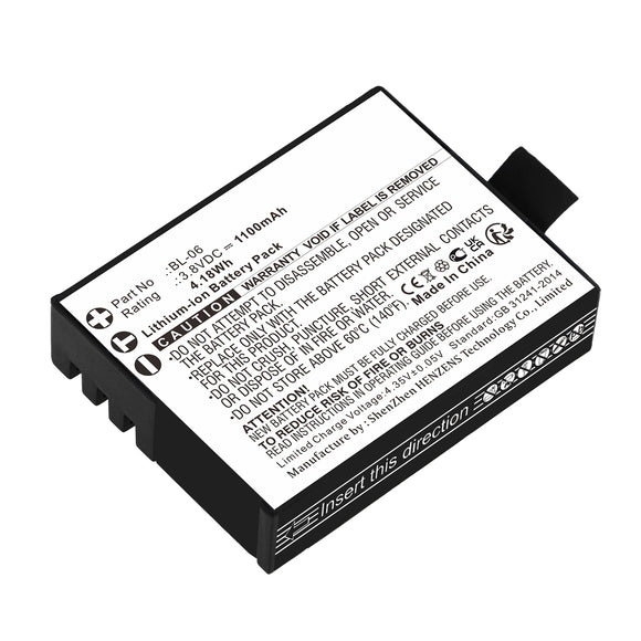 Batteries N Accessories BNA-WB-L18044 Digital Camera Battery - Li-ion, 3.8V, 1100mAh, Ultra High Capacity - Replacement for EZVIZ BL-06 Battery