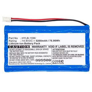 Batteries N Accessories BNA-WB-L9347 Medical Battery - Li-ion, 14.8V, 5200mAh, Ultra High Capacity - Replacement for Biocare HYLB-1596 Battery
