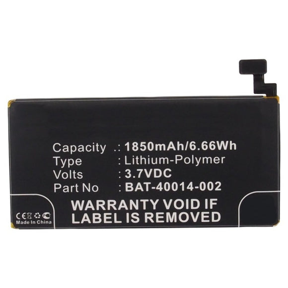 Batteries N Accessories BNA-WB-P9970 Cell Phone Battery - Li-Pol, 3.7V, 1850mAh, Ultra High Capacity - Replacement for BlackBerry BAT-40014-002 Battery