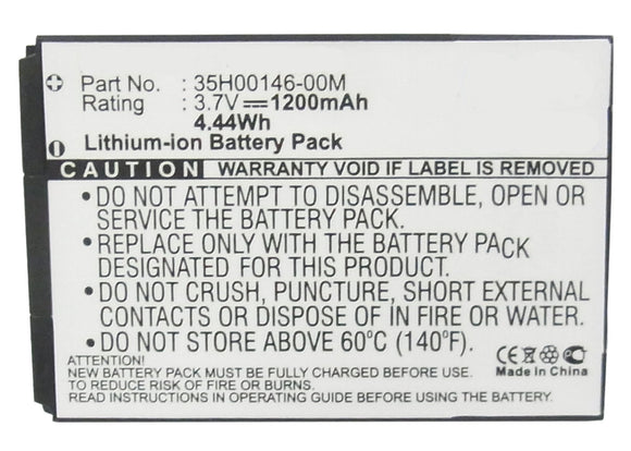 Batteries N Accessories BNA-WB-L3785 Cell Phone Battery - Li-ion, 3.7, 1200mAh, Ultra High Capacity Battery - Replacement for HTC 35H00146-00M Battery