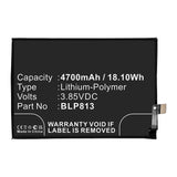 Batteries N Accessories BNA-WB-P16796 Cell Phone Battery - Li-Pol, 3.85V, 4700mAh, Ultra High Capacity - Replacement for Oneplus BLP813 Battery