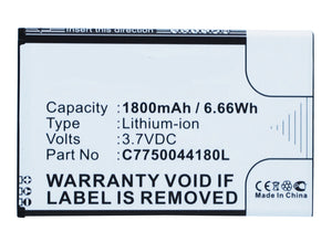 Batteries N Accessories BNA-WB-L3154 Cell Phone Battery - Li-Ion, 3.7V, 1800 mAh, Ultra High Capacity Battery - Replacement for Blu C775004180L Battery