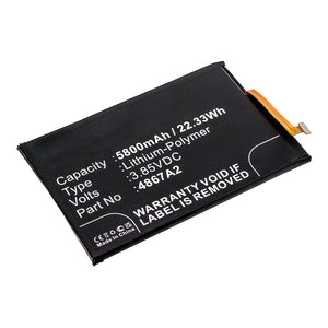 Batteries N Accessories BNA-WB-P17105 Cell Phone Battery - Li-pol, 3.85V, 5800mAh, Ultra High Capacity - Replacement for Wiko  4867A2 Battery