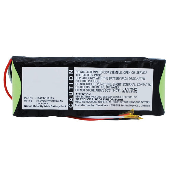Batteries N Accessories BNA-WB-H9382 Medical Battery - Ni-MH, 9.6V, 2500mAh, Ultra High Capacity - Replacement for Datex Ohmeda BATT/110109 Battery