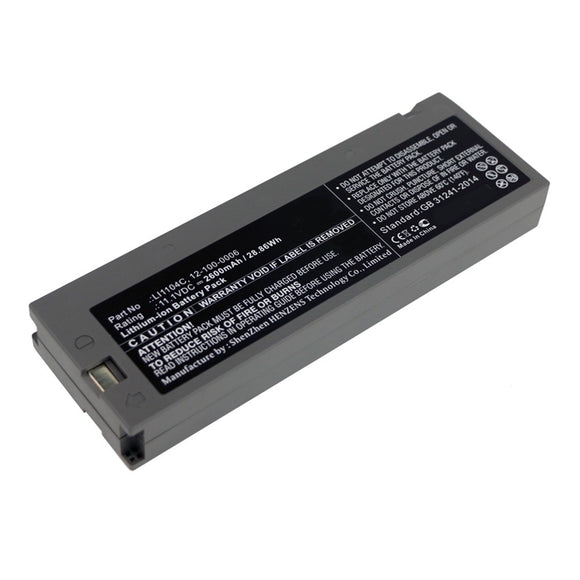 Batteries N Accessories BNA-WB-L10809 Medical Battery - Li-ion, 11.1V, 2600mAh, Ultra High Capacity - Replacement for BIOLIGHT LI1104C Battery