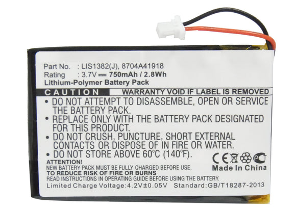 Batteries N Accessories BNA-WB-P7199 E Book E Reader Battery - Li-Pol, 3.7V, 750 mAh, Ultra High Capacity Battery - Replacement for Sony 1-756-769-11 Battery