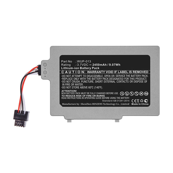 Batteries N Accessories BNA-WB-L15019 Game Console Battery - Li-ion, 3.7V, 2450mAh, Ultra High Capacity - Replacement for Nintendo WUP-013 Battery