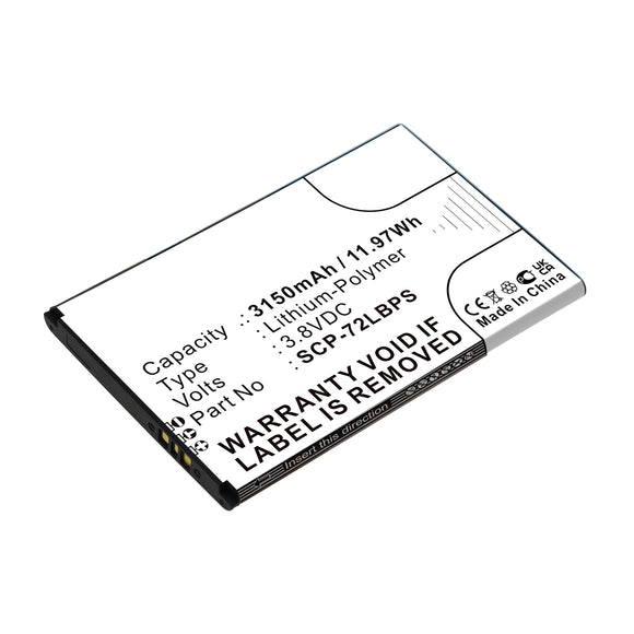 Batteries N Accessories BNA-WB-P17337 Cell Phone Battery - Li-Pol, 3.8V, 3150mAh, Ultra High Capacity - Replacement for Kyocera SCP-72LBPS Battery