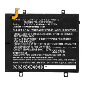 Batteries N Accessories BNA-WB-P16616 Laptop Battery - Li-Pol, 7.68V, 4950mAh, Ultra High Capacity - Replacement for Lenovo L17C2PF1 Battery