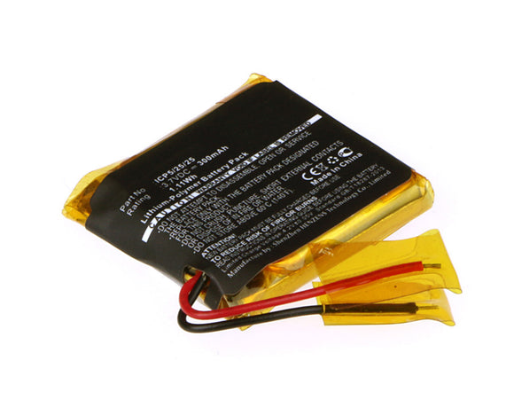 Batteries N Accessories BNA-WB-P1475 Wireless Headset Battery - Li-Pol, 3.7V, 300 mAh, Ultra High Capacity Battery - Replacement for ROCKETFISH ICP5/25/25 Battery