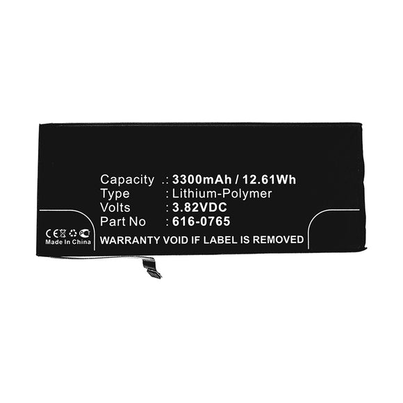 Batteries N Accessories BNA-WB-P12137 Cell Phone Battery - Li-Pol, 3.82V, 3300mAh, Ultra High Capacity - Replacement for Apple 616-0772 Battery