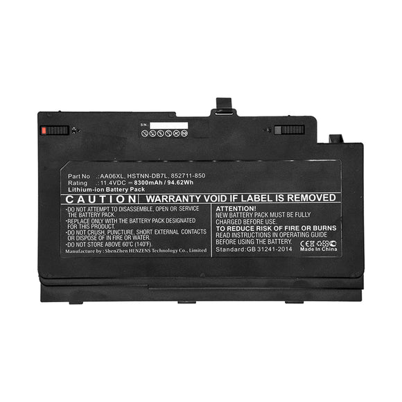 Batteries N Accessories BNA-WB-L11823 Laptop Battery - Li-ion, 11.4V, 8300mAh, Ultra High Capacity - Replacement for HP AA06XL Battery