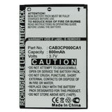 Batteries N Accessories BNA-WB-L3029 Cell Phone Battery - Li-Ion, 3.7V, 800 mAh, Ultra High Capacity Battery - Replacement for Alcatel CAB20100000C1 Battery