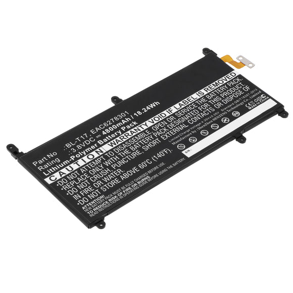 Batteries N Accessories BNA-WB-P5183 Tablets Battery - Li-Pol, 3.8V, 4800 mAh, Ultra High Capacity Battery - Replacement for LG BL-T17 Battery