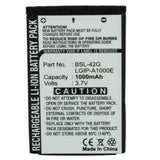 Batteries N Accessories BNA-WB-L3428 Cell Phone Battery - Li-Ion, 3.7V, 1000 mAh, Ultra High Capacity Battery - Replacement for LG LGIP-A1000E Battery