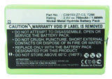 Batteries N Accessories BNA-WB-H408 Cordless Phones Battery - Ni-MH, 2.4V, 700 mAh, Ultra High Capacity Battery - Replacement for Detewe 7M2BZ Battery