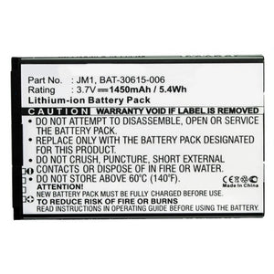 Batteries N Accessories BNA-WB-L9969 Cell Phone Battery - Li-ion, 3.7V, 1450mAh, Ultra High Capacity - Replacement for BlackBerry JM1 Battery