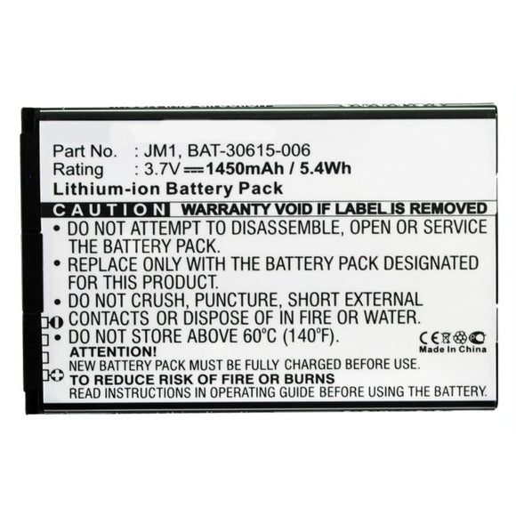 Batteries N Accessories BNA-WB-L9969 Cell Phone Battery - Li-ion, 3.7V, 1450mAh, Ultra High Capacity - Replacement for BlackBerry JM1 Battery