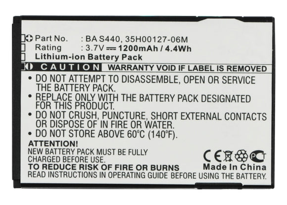 Batteries N Accessories BNA-WB-L3261 Cell Phone Battery - Li-Ion, 3.7V, 1000 mAh, Ultra High Capacity Battery - Replacement for DOPOD 35H00127-02M Battery