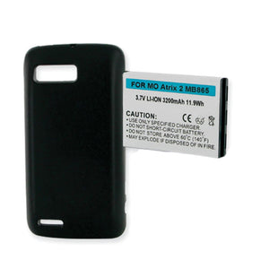 Batteries N Accessories BNA-WB-BLI 1198-3.2 Cell Phone Battery - Li-Ion, 3.7V, 3200 mAh, Ultra High Capacity Battery - Replacement for Motorola HW4X Battery