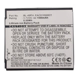 Batteries N Accessories BNA-WB-L12331 Cell Phone Battery - Li-ion, 3.7V, 1500mAh, Ultra High Capacity - Replacement for LG BL-49PH Battery