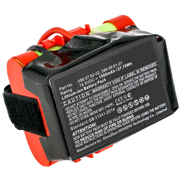 Batteries N Accessories BNA-WB-L11635 Lawn Mower Battery - Li-ion, 18.5V, 1500mAh, Ultra High Capacity - Replacement for Husqvarna 586 57 62-02 Battery