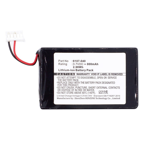 Batteries N Accessories BNA-WB-L9454 Medical Battery - Li-ion, 3.7V, 800mAh, Ultra High Capacity - Replacement for Rainin 6107-040 Battery