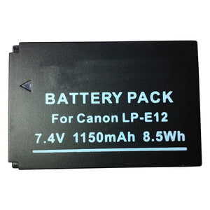 Batteries N Accessories BNA-WB-LPE12 Digital Camera Battery - Li-Ion, 7.4V, 1150 mAh, Ultra High Capacity Battery - Replacement for Canon LPE12 Battery