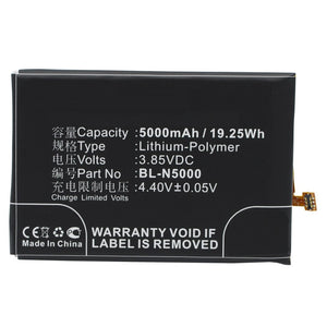 Batteries N Accessories BNA-WB-P3192 Cell Phone Battery - Li-Pol, 3.85V, 5000 mAh, Ultra High Capacity Battery - Replacement for Blu BL-N5000 Battery